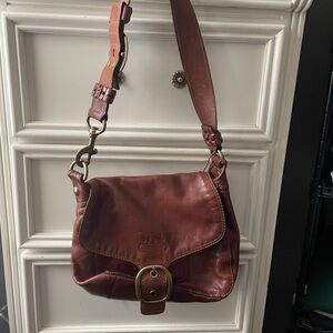 Coach brown leather handbag